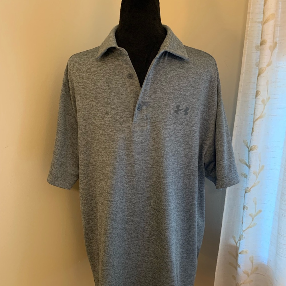 Men’s Under Armour Gray Performance Polo Shirt